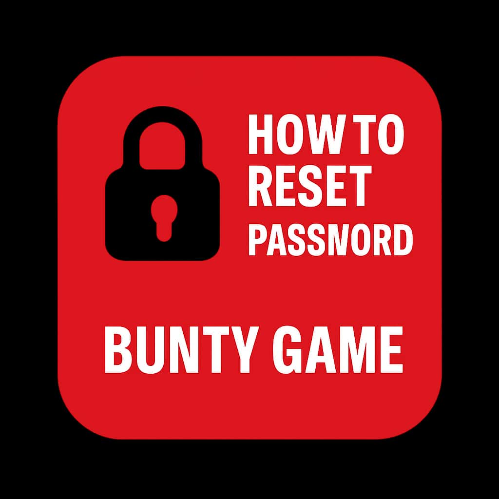 Icon representing the Bunty Game password reset process.
