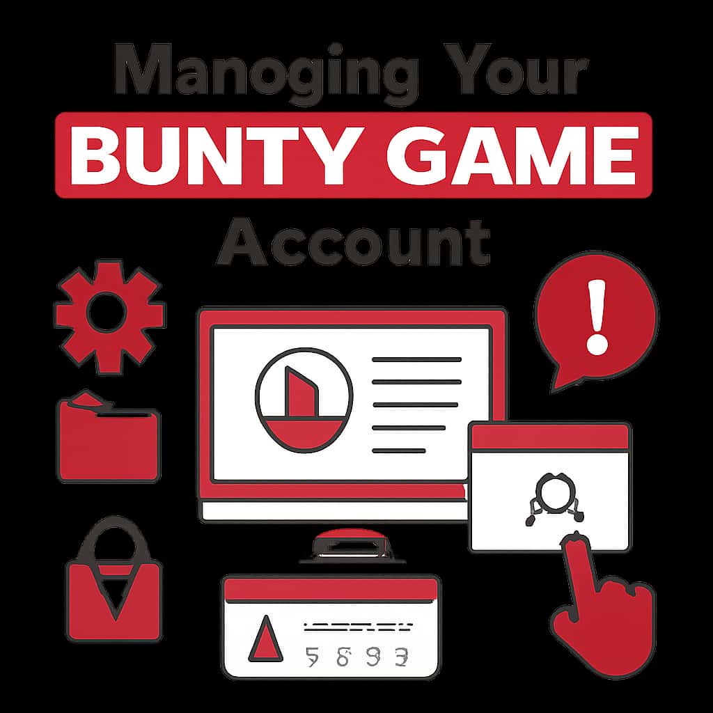Diagram illustrating key steps in managing Bunty Game account.