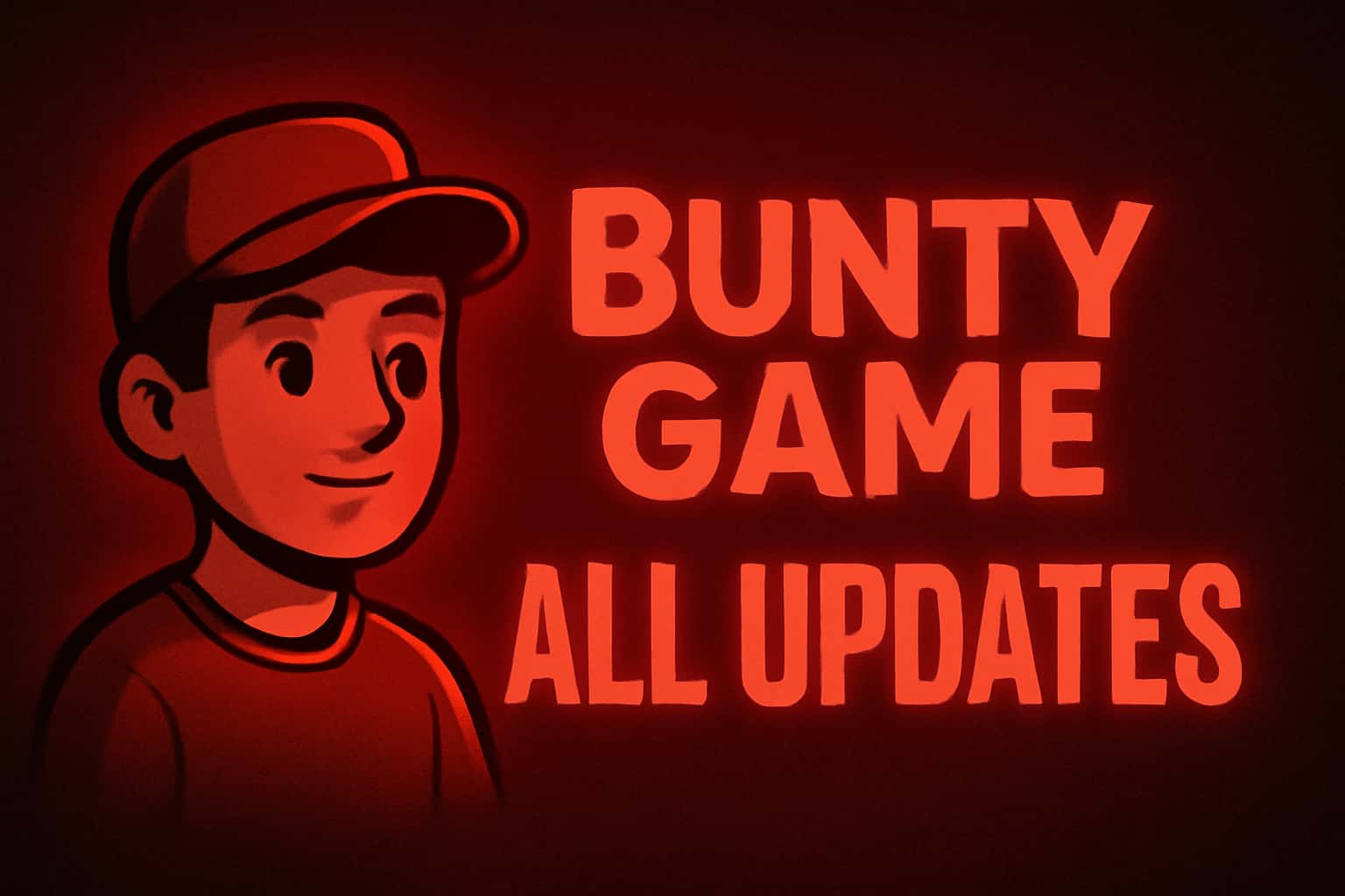 An informative design featuring the title 'All Bunty Game Updates' with a high-tech theme.
