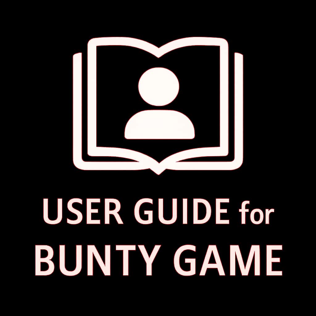 A professional icon representing the User Guide for Bunty Game.